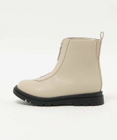 【SALE／40%OFF】UNITED ARROWS green label relaxing センタージップ ショートブーツ / キッズ 17cm-23cm ユナイテッドアローズ グリーンレーベルリラクシング シューズ・靴 ブーツ ブラック ベージュ