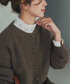 URBAN RESEARCH DOORS アイレットレース衿ブラウス アーバンリサーチドアーズ トップス シャツ・ブラウス ブラック ホワイト【送料無料】