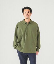 【SALE／50%OFF】BEAMS MEN BEAMS / テック プルオーバー シャツ セットアップ ビームス メン トップス シャツ・ブラウス ブラック ブラウン カーキ【送料無料】