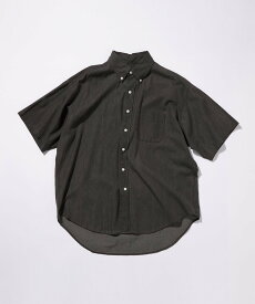 【SALE／50%OFF】UNITED ARROWS green label relaxing ＜GLR or＞オーバーサイズ デニム 半袖 シャツ -ユニセックス- ユナイテッドアローズ アウトレット トップス シャツ・ブラウス ネイビー グレー