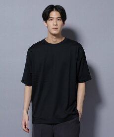 NANO universe Anti Soaked(R) 汗染み防止 クルーネック ビッグシルエットTシャツ ナノユニバース トップス カットソー・Tシャツ グレー ブラック ブルー ホワイト【送料無料】