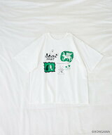 JEANASIS 【HONGAMA】プリントTEE SS ジーナシス トップス カットソー・Tシャツ ホワイト グレー ブラウ…