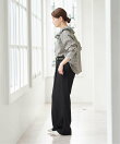 《予約》ストレッチツイルセミワイドパンツ