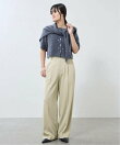 《予約》ストレッチツイルセミワイドパンツ