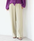 《予約》ストレッチツイルセミワイドパンツ
