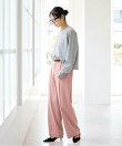 《予約》ストレッチツイルセミワイドパンツ