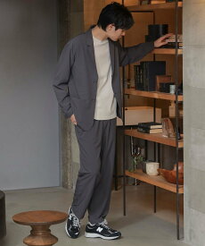 BEAMS HEART MEN BEAMS HEART / リップストップ 2ボタン ジャケット&パンツ (セットアップ) 24SS ビームス ハート ジャケット・アウター テーラードジャケット・ブレザー ベージュ ブラック【送料無料】