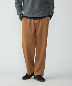 【SALE／45%OFF】SHIPS MEN SHIPS: ポリエステル フェイクスエード イージー パンツ シップス パンツ その他のパンツ ブラック ブラウン【送料無料】