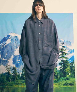 MAISON SPECIAL �yLIMITED EDITION�zPrime-Over Maxi Shirt Coat ���]���X�y�V���� �g�b�v�X �V���c�E�u���E�X �x�[�W�� �z���C�g �u���b�N �O���[ �u���E���y���������z