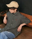 別注 ワンポイント刺繍チェックショートスリーブシャツ/チェックシャツ/半袖シャツ/ユニセックス【限定展開】 25SS
