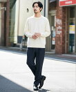 タンブラー乾燥対応 クルーネック ドライタッチ タフニットセーター 26AW