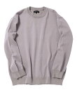 タンブラー乾燥対応 クルーネック ドライタッチ タフニットセーター 26AW