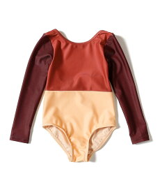 【SALE／50%OFF】B:MING by BEAMS バイカラー スイム ワンピース(100~130cm) ビームス アウトレット 水着・スイムグッズ 水着 レッド グリーン