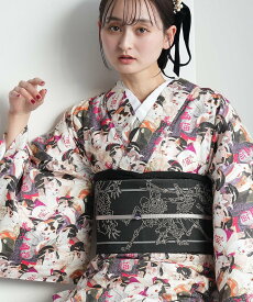 Nico@ntique ニコアンティーク 単衣着物 美人画猫 ウタタネ 着物・浴衣・和装小物 着物【送料無料】