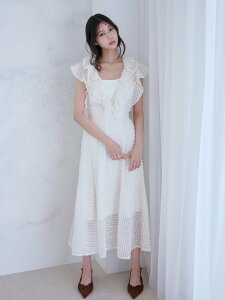 SNIDEL �t�@�u���b�N�t�����h���X �X�i�C�f�� �����s�[�X�E�h���X �h���X �O���[���y���������z