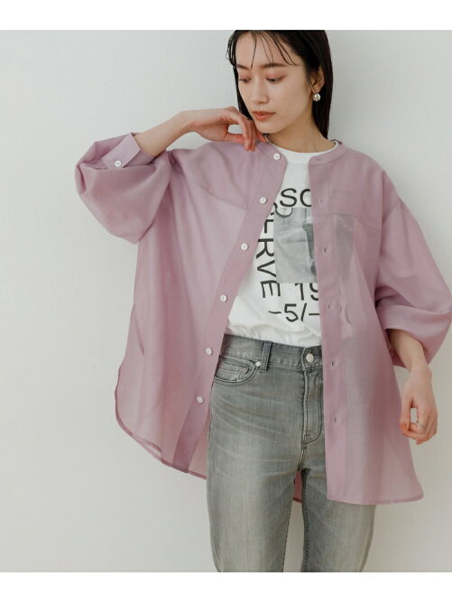 Adam Et Rope 洗える フォルムスリーブシアーシャツ Rakuten Fashion 楽天ファッション 旧楽天ブランドアベニュー Cy0528