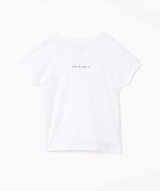 To b. by agnes b. WT13 TS リブネックロゴTシャツ アニエスベー トップス カットソー・Tシャツ ホワイト【送料無料】