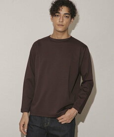 【SALE／40%OFF】NANO universe 「NJ/CLUB」HOMESTOCKモクロディボートネックTシャツ ナノユニバース トップス カットソー・Tシャツ ホワイト ブラウン ネイビー