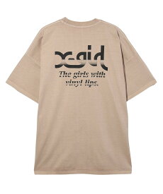 X-girl GRADATION MILLS LOGO S/S BIG TEE DRESS ドレス X-girl エックスガール ワンピース・ドレス ワンピース ベージュ ブラック パープル【送料無料】