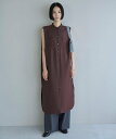 【SALE／60%OFF】UNFILO L シアーサテン ロングシャツワンピース アンフィーロ ワンピース・ドレス シャツワンピース レッド ブラック イエロー【送料無料】