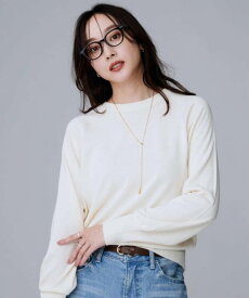 【SALE／28%OFF】UNTITLED 【8色展開/コンパクト丈】レーヨン混 コクーンニット アンタイトル トップス ニット ホワイト グレー ブラウン レッド ブラック パープル ブルー【送料無料】