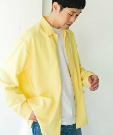 URBAN RESEARCH DOORS 『イージーケア/速乾/UVカット』クイックドライロングスリーブシャツカバーオール アーバンリサーチドアーズ ジャケット・アウター カバーオール・ワークジャケット グリーン ネイビー ホワイト イエロー【送料無料】