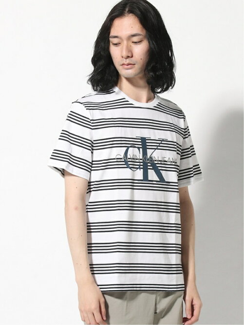 Calvin Klein M カルバン クライン カルバン クライン ジーンズ ストライプ Ck ロゴ Tシャツ メンズ Rakuten Fashion 楽天ファッション 旧楽天ブランドアベニュー Cb6529