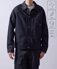 j.n.r.d チルジーンズブルゾン/セットアップ対応/軽量 ジュン スタンダード ピックス ジャケット・アウター デニムジャケット ブラック ネイビー【送料無料】