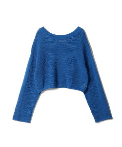 �ySALE�^50%OFF�zSEAGREEN (W)PAPER KNIT MELANGE PULL OVER �^�g���X�R���Z�v�g�X�g�A �g�b�v�X �j�b�g �u���[�y���������z