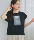 【UVカット/接触冷感/吸水速乾機能付き】モノクロフォトショートT半袖