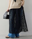 ケミカルレースラップスカート