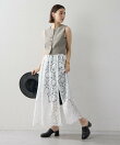 ケミカルレースラップスカート