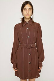 【SALE／50%OFF】SLY TUCK SLEEVE FRONT BUTTON ワンピース スライ ワンピース・ドレス ワンピース ブラック ブラウン【送料無料】