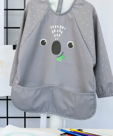 【SALE／30%OFF】ZOOCCHINI ベビー袖付きエプロン(スモック) 入園 ギフト食事 アボカドレモン 食器・調理器具・キッチン用品 エプロン グレー グリーン ピンク ブルー ホワイト