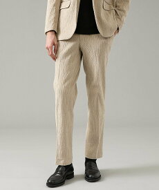 ABAHOUSE LASTWORD 【セットアップ対応】シャーリング コーデュロイ イージースラックス アバハウス パンツ その他のパンツ ブラック ベージュ【送料無料】