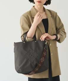 russet 《3/4~価格改定》スリム2WAYトートバッグ ＜コーデュラナイロン＞ ラシット バッグ トートバッグ ブラック グレー【送料無料】