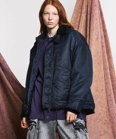MAISON SPECIAL Prime-Over Reversible Boa Blouson メゾンスペシャル ジャケット・アウター ミリタリージャケット ブラック カーキグリーン【送料無料】
