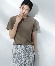 NANO universe Anti Soaked(R) 汗染み防止クルーネックTシャツ ナノユニバース トップス カットソー・Tシャツ ホワイト ブラック グレー カーキグリーン【送料無料】