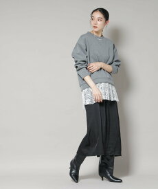 【SALE／50%OFF】NANO universe レースレイヤードセットワンピース ナノユニバース ワンピース・ドレス ワンピース グレー【送料無料】