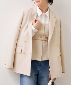 VIS 【美easy】コンフォート金ボタンジャケット/イージーケア・UVケア・セットアップ対応 ビス ジャケット・アウター テーラードジャケット・ブレザー ネイビー グレー ベージュ【送料無料】