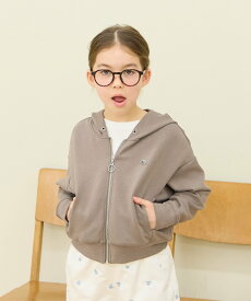 【SALE／44%OFF】GLOBAL WORK ダンボールストレッチZIPパーカー/キッズ/636460 グローバルワーク トップス スウェット・トレーナー グレー ピンク