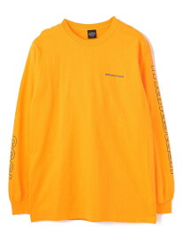 LHP MANASTASH/マナスタッシュ/90s SleeveLogo L/S T-Shrits/袖ロゴロングスリーブTシャツ エルエイチピー トップス カットソー・Tシャツ ゴールド ホワイト ブラック【送料無料】