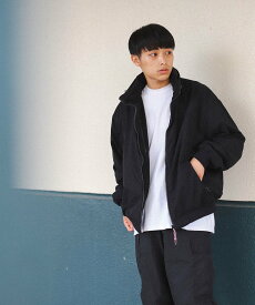 【SALE／70%OFF】BEAMS HEART BEAMS HEART / ボリュームネック リバーシブル ブルゾン ビームス アウトレット ジャケット・アウター ブルゾン・ジャンパー ブラック ネイビー【送料無料】