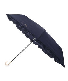 【SALE／10%OFF】OberTashe フェミニンフリル ミニ 雨傘 日傘 遮光 レイン 折りたたみ傘 エスペランサ ファッション雑貨 折りたたみ傘 ネイビー ベージュ パープル