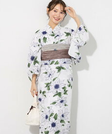 SOUBIEN 浴衣2点セット レディース (浴衣+帯) ソウビエン 着物・浴衣・和装小物 浴衣 ベージュ【送料無料】