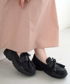 【SALE／30%OFF】le.coeur blanc 《WEB限定アイテム》タッセルローファースニーカー ルクールブラン シューズ・靴 スニーカー ブラック ホワイト【送料無料】