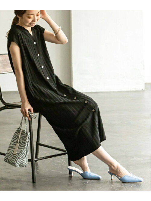 Noble ノースリーブ襟付きロング ワンピース Rakuten Fashion 楽天ファッション 旧楽天ブランドアベニュー Cr2533