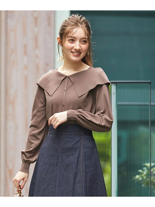 Feroux 美人百花11月号掲載 カラーポイント ニット Rakuten Fashion 楽天ファッション 旧楽天ブランドアベニュー Ds4533