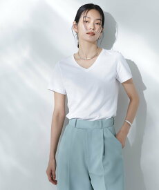 NANO universe Anti Soaked(R) 汗染み防止VネックTシャツ ナノユニバース トップス カットソー・Tシャツ ホワイト カーキグリーン グレー ブラック【送料無料】