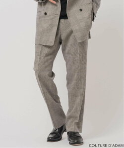 EDIFICE COUTURE D'ADAM (�N�`���[�� �h �A�_��) �ʒ� Officer's Trousers Glencheck �G�f�B�t�B�X �p���c �X���b�N�X�E�h���X�p���c �O���[�y���������z
